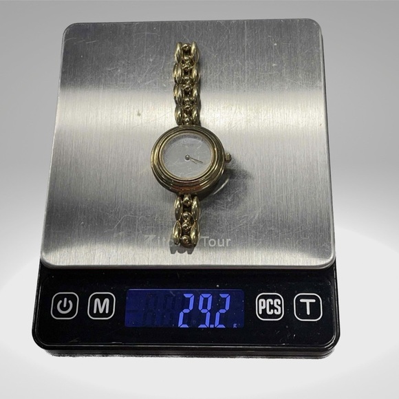 Vintage Authentic Gucci Gold plated six Colors Watch Change Bezel - Picture 7 of 14